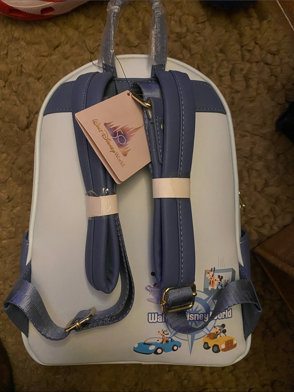 Loungefly x Walt Disney World White & Blue Mini Backpack - Picture 4 of 6